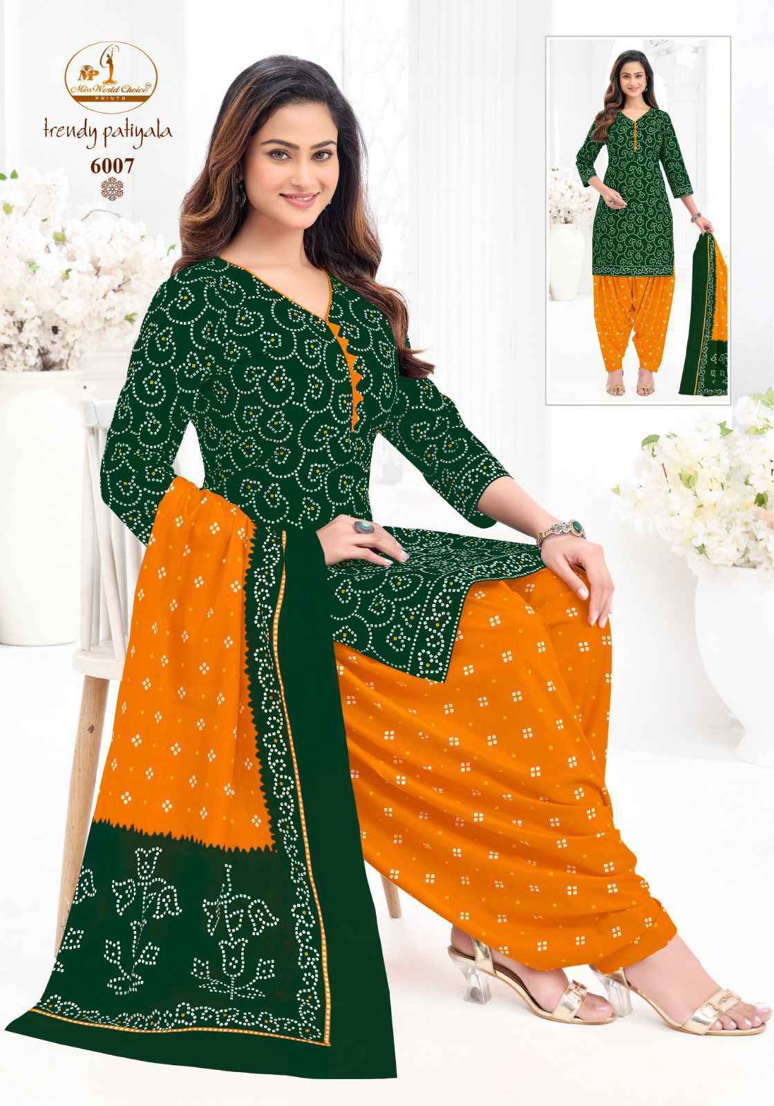 MISS WORLD TRENDY PATIYALA VOL-6 PURE COTTON PRINTED READYMADE PATIYALA DRESS AT WHOLESALE PRICE