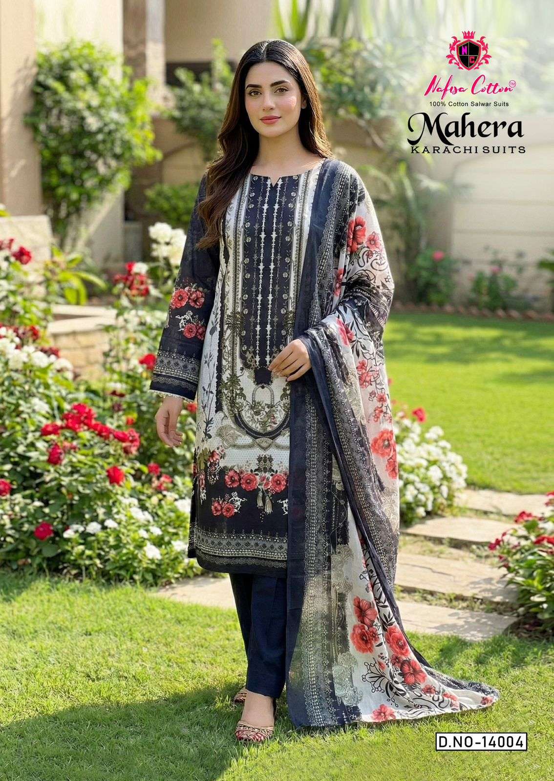 NAFISA MAHERA VOL-14 KARACHI COTTON PAKISTANI DRESS MATERIAL AT WHOLESALE PRICE