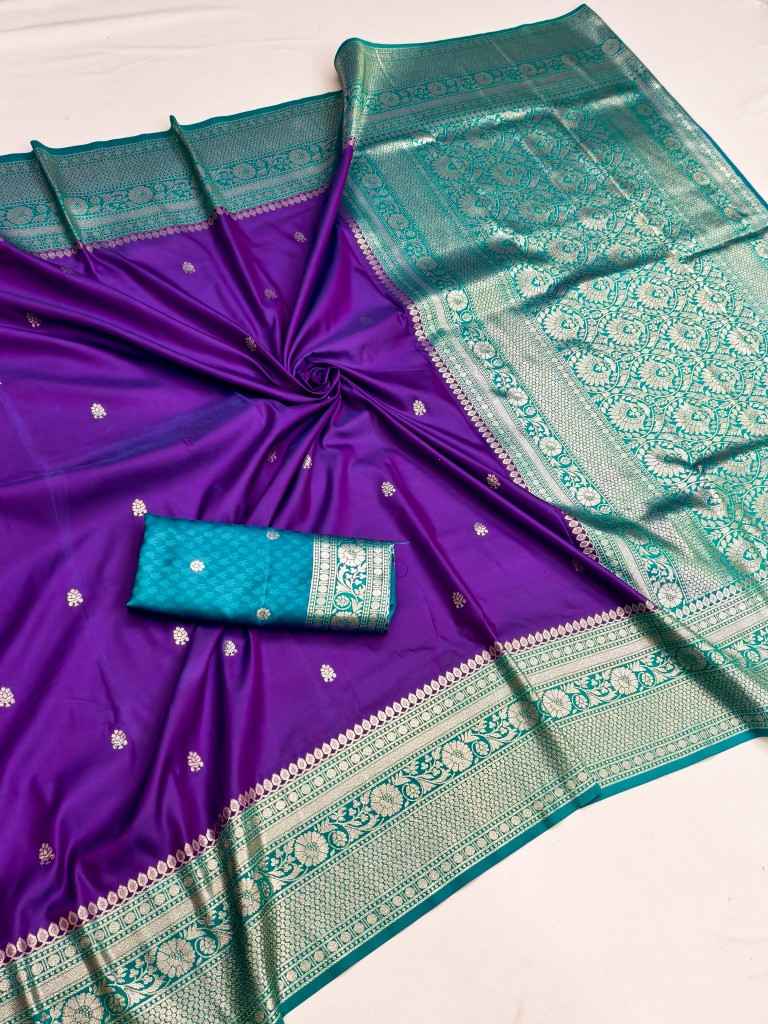 PREMIUM SOFT BANARASI SILK ELEGANT GOLD ZARI WEAVING SAREE AT WHOLESALE PRICE