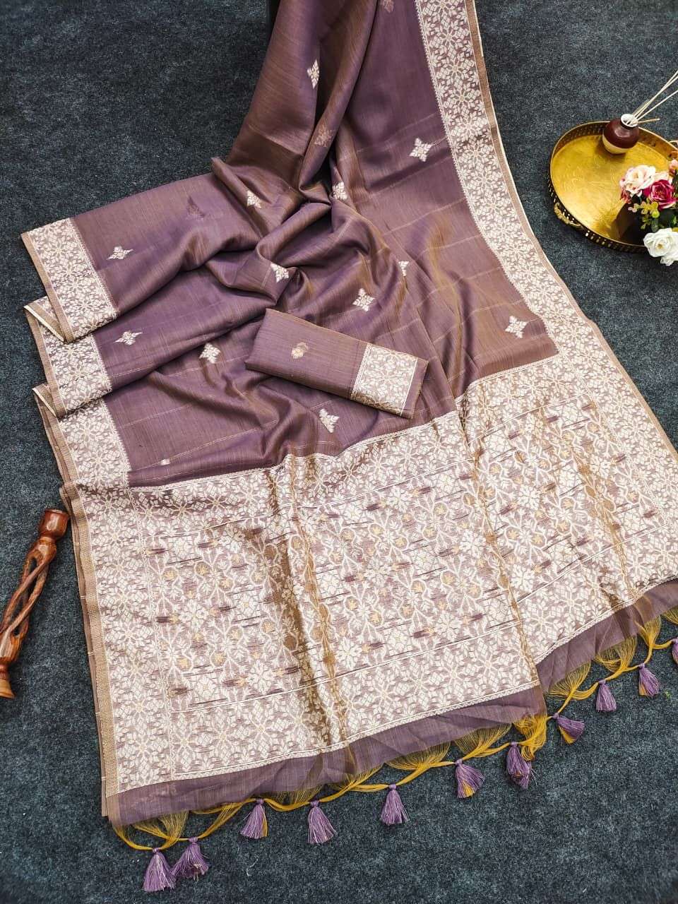 PREMIUM SOFT CHANDERI COTTON JAMDANI PATTERN WEAVING SAREE AT WHOLESALE PRICE