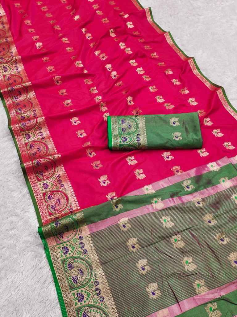 PREMIUM SOFT SILK TRADITIONAL ZARI WOVEN SAREE AT WHOLESALE PRICE