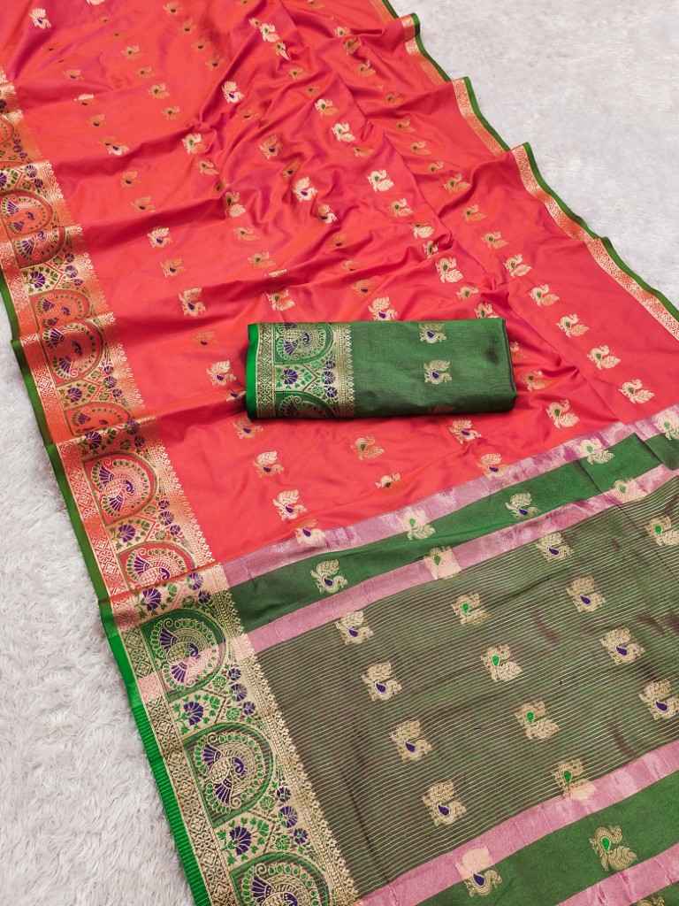 PREMIUM SOFT SILK TRADITIONAL ZARI WOVEN SAREE AT WHOLESALE PRICE