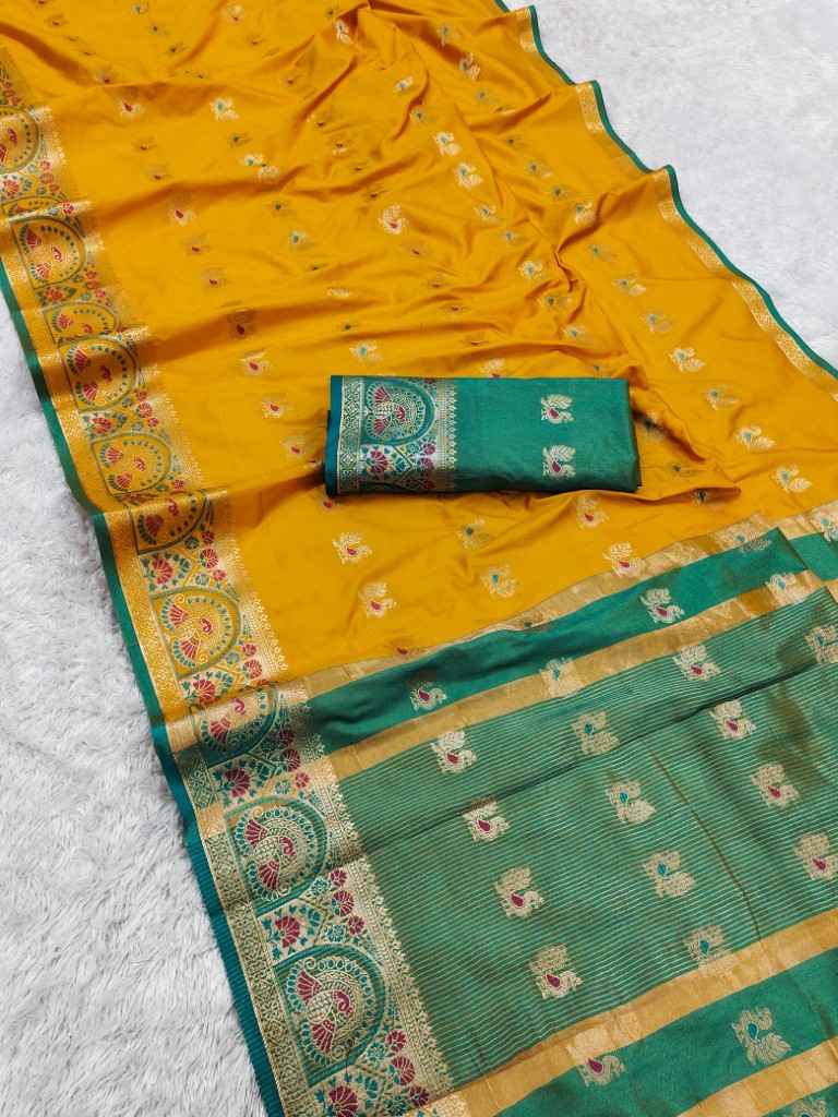 PREMIUM SOFT SILK TRADITIONAL ZARI WOVEN SAREE AT WHOLESALE PRICE