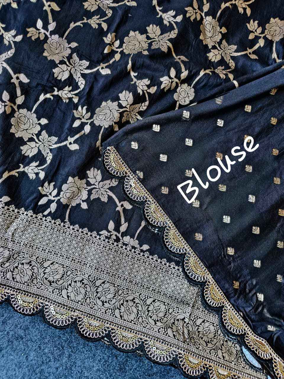 PURE CREPE KHADI SILK JARI WEAVING PATTU SAREE AT WHOLESALE PRICE