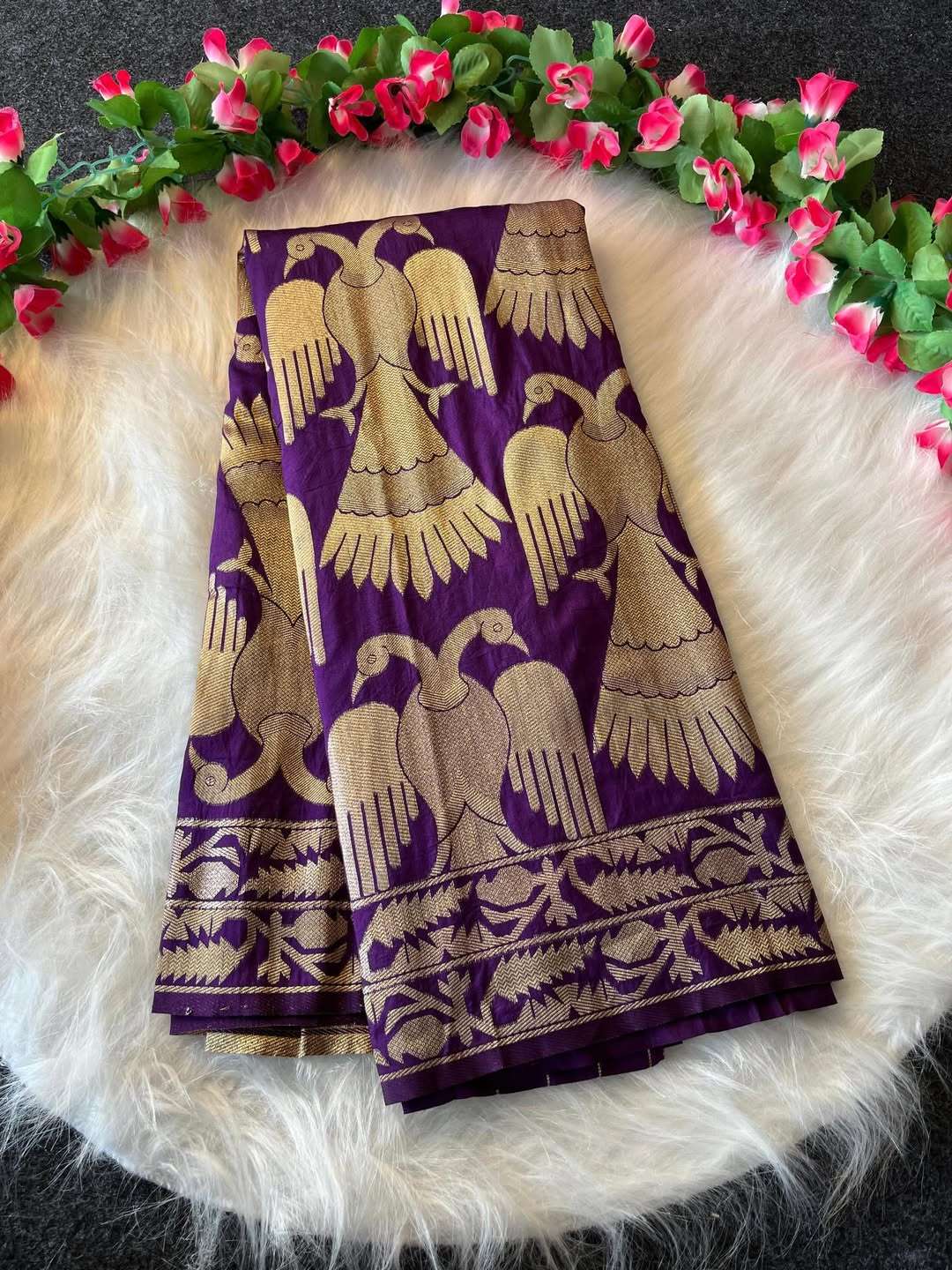 PURE KHADI BANARASI SILK JARI WEAVING SAREE AT WHOLESALE PRICE 
