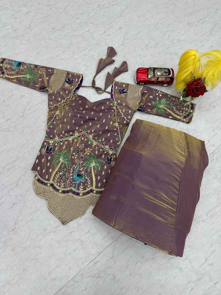 PURE SILK SATIN HEAVY EMBROIDERY THREAD SEQUENCE WORK LEHENGA CHOLI AT WHOLESALE PRICE