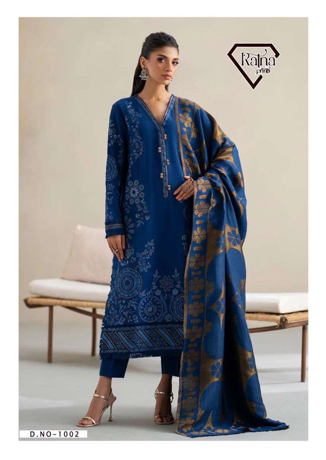 RATNA PRINTS KAYSERIA VOL-1 HEAVY COTTON DRESS MATERIAL AT WHOLESALE PRICE