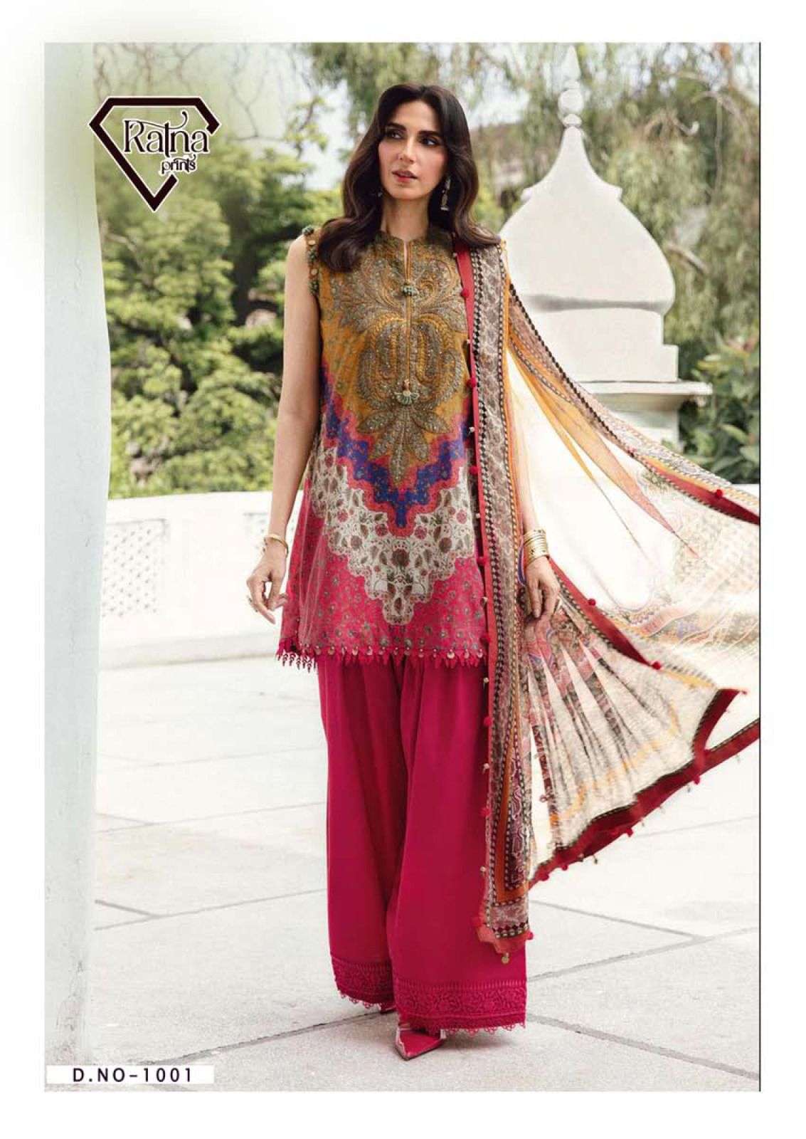 RATNA PRINTS KAYSERIA VOL-1 HEAVY COTTON DRESS MATERIAL AT WHOLESALE PRICE