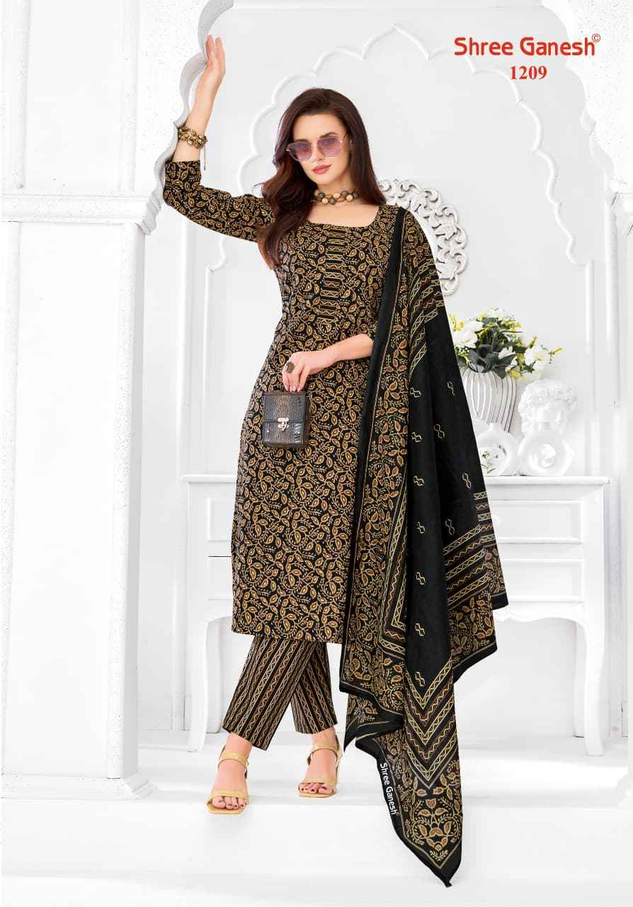 SHREE GANESH SAMAIYRA AJRAK VOL-1 COTTON PRINTED DRESS MATERIAL AT WHOLESALE PRICE