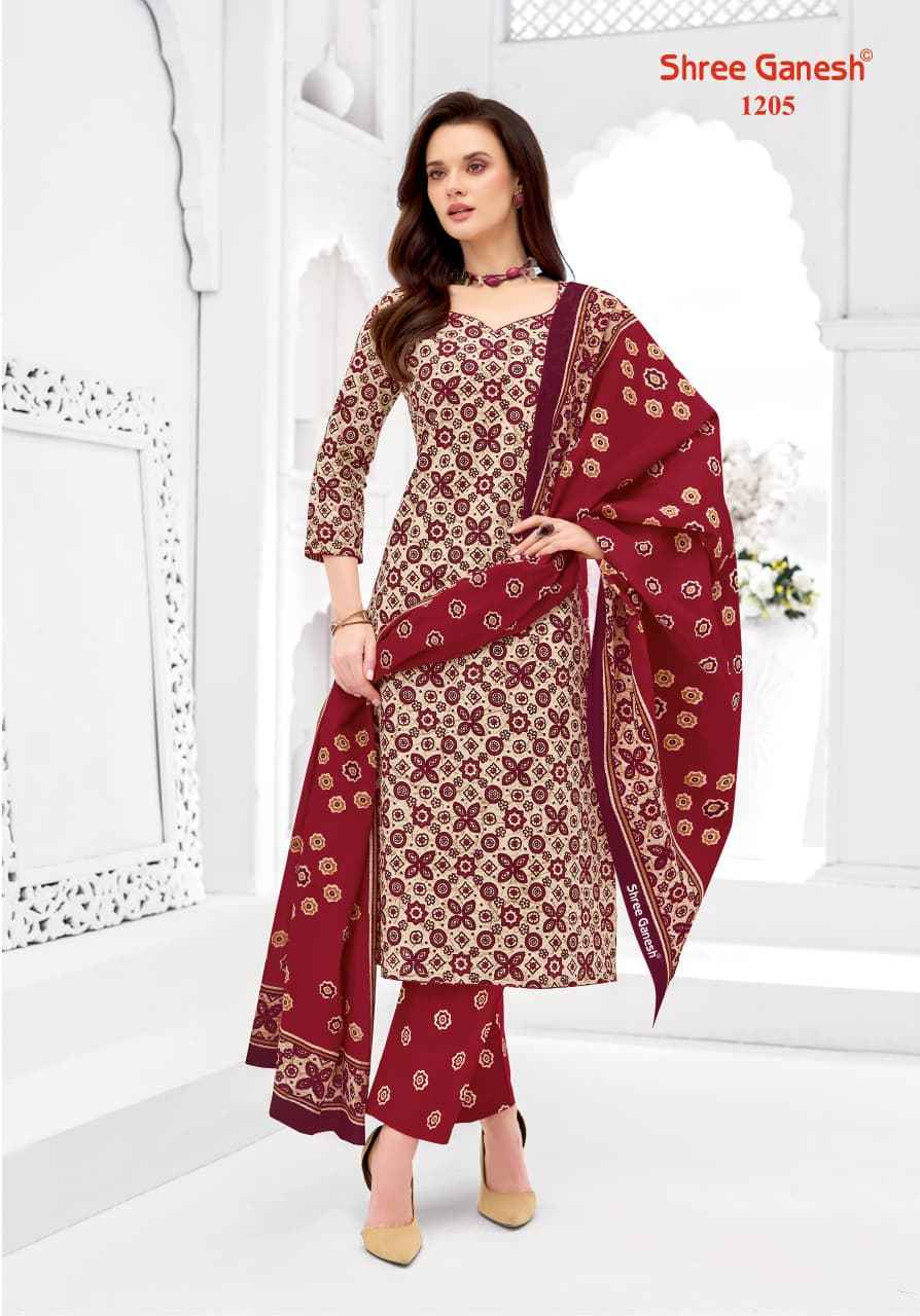 SHREE GANESH SAMAIYRA AJRAK VOL-1 COTTON PRINTED DRESS MATERIAL AT WHOLESALE PRICE