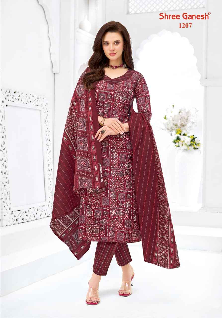 SHREE GANESH SAMAIYRA AJRAK VOL-1 COTTON PRINTED DRESS MATERIAL AT WHOLESALE PRICE