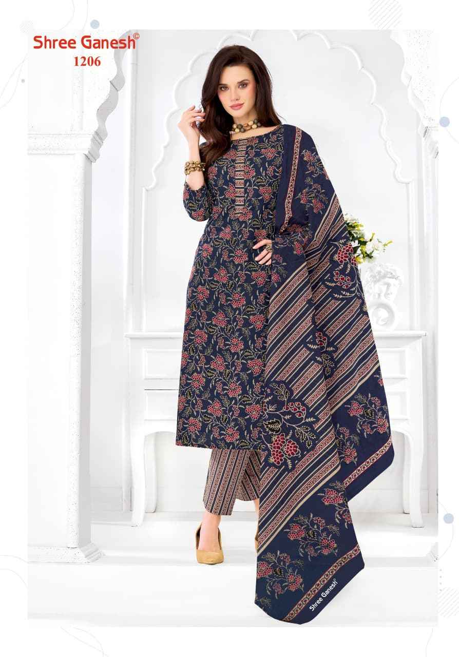 SHREE GANESH SAMAIYRA AJRAK VOL-1 COTTON PRINTED DRESS MATERIAL AT WHOLESALE PRICE