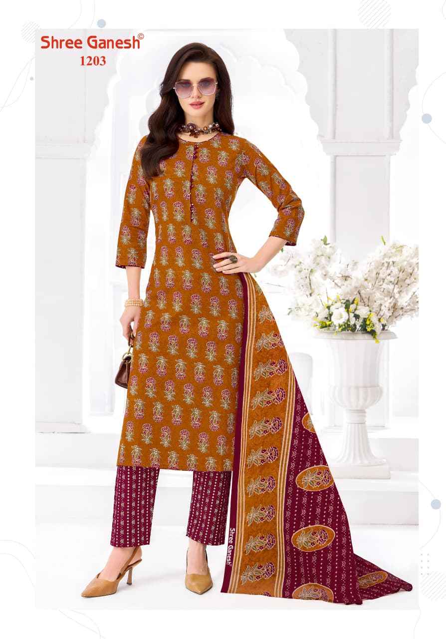 SHREE GANESH SAMAIYRA AJRAK VOL-1 COTTON PRINTED DRESS MATERIAL AT WHOLESALE PRICE