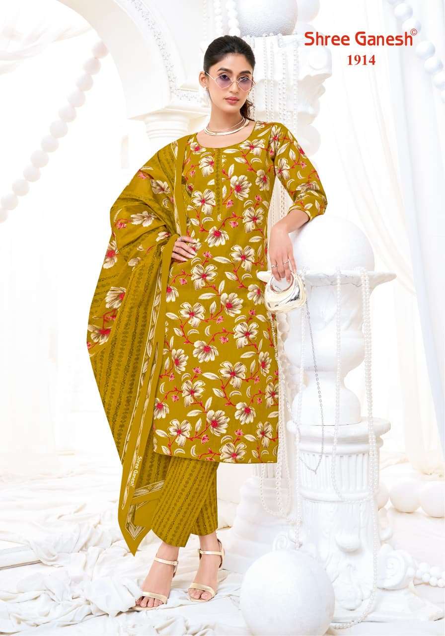 SHREE GANESH VAANI VOL-9 PURE COTTON PRINTED DRESS MATERIAL AT WHOLESALE PRICE