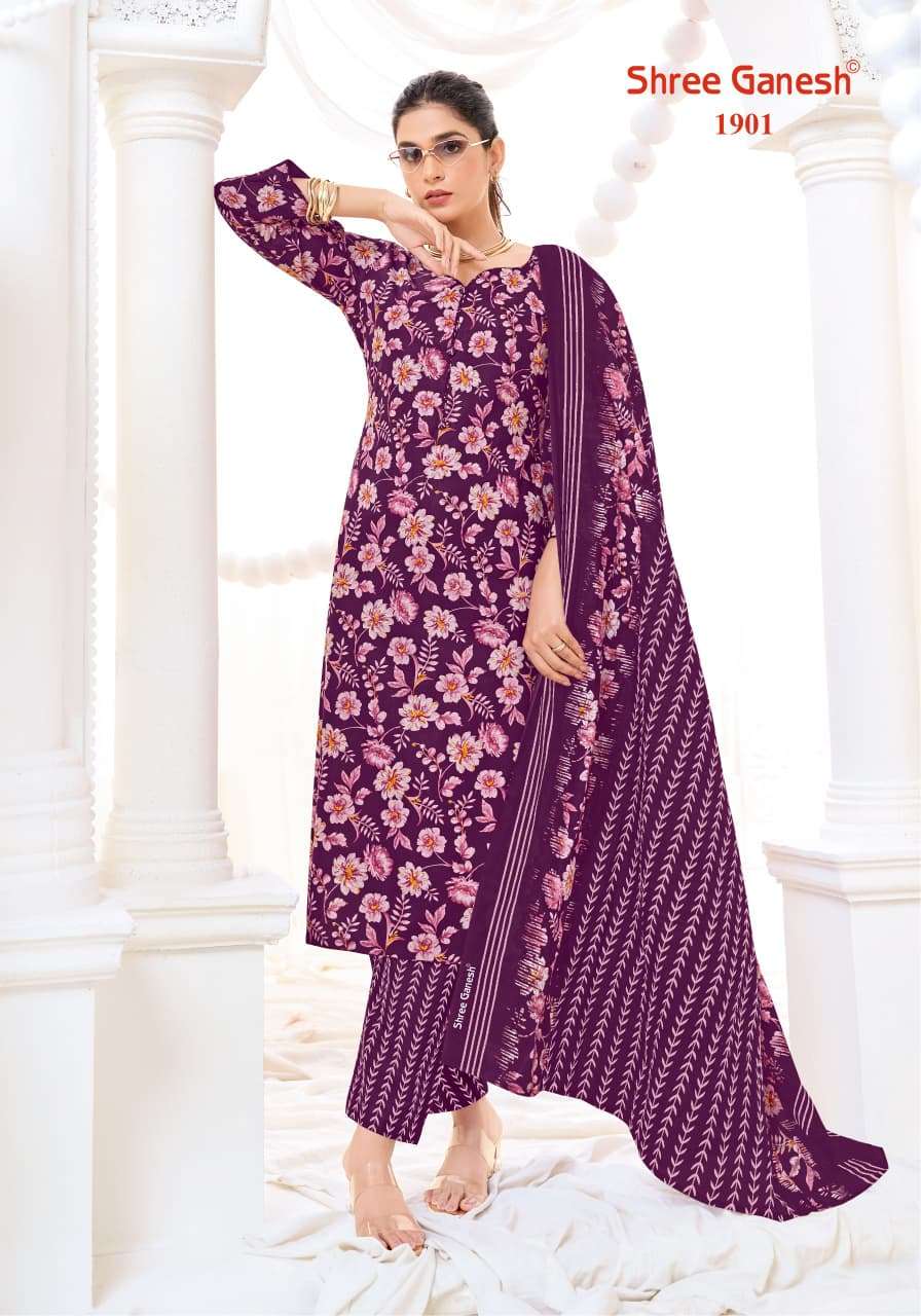 SHREE GANESH VAANI VOL-9 PURE COTTON PRINTED DRESS MATERIAL AT WHOLESALE PRICE