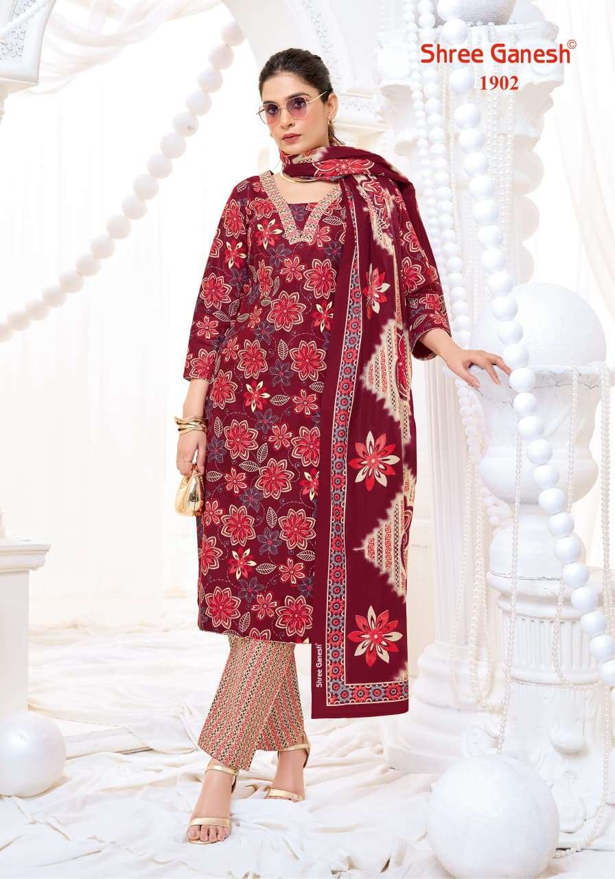 SHREE GANESH VAANI VOL-9 PURE COTTON PRINTED DRESS MATERIAL AT WHOLESALE PRICE