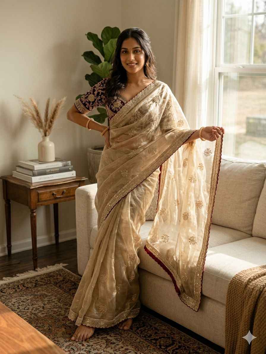 SOFT FRENDY SATIN SEQUANCE AND ZARI EMBROIDERY WORK SAREE AT WHOLESALE PRICE 