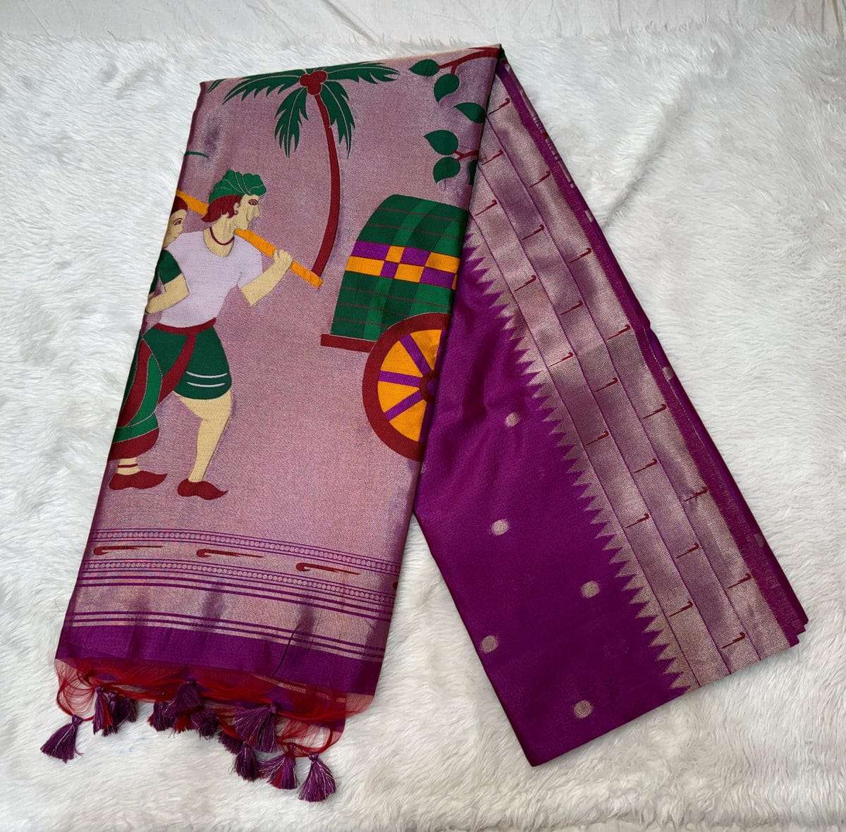 SOFT KHADI RAW SILK MEENA WEAVING PAITHANI SAREE AT WHOLESALE PRICE