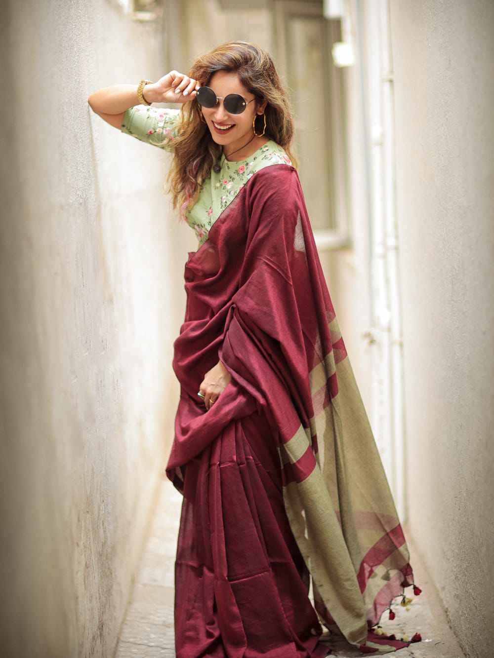 SOFT LILAN SLAB RICH PALLU SAREE CODE 285 AT WHOLESALE PRICE