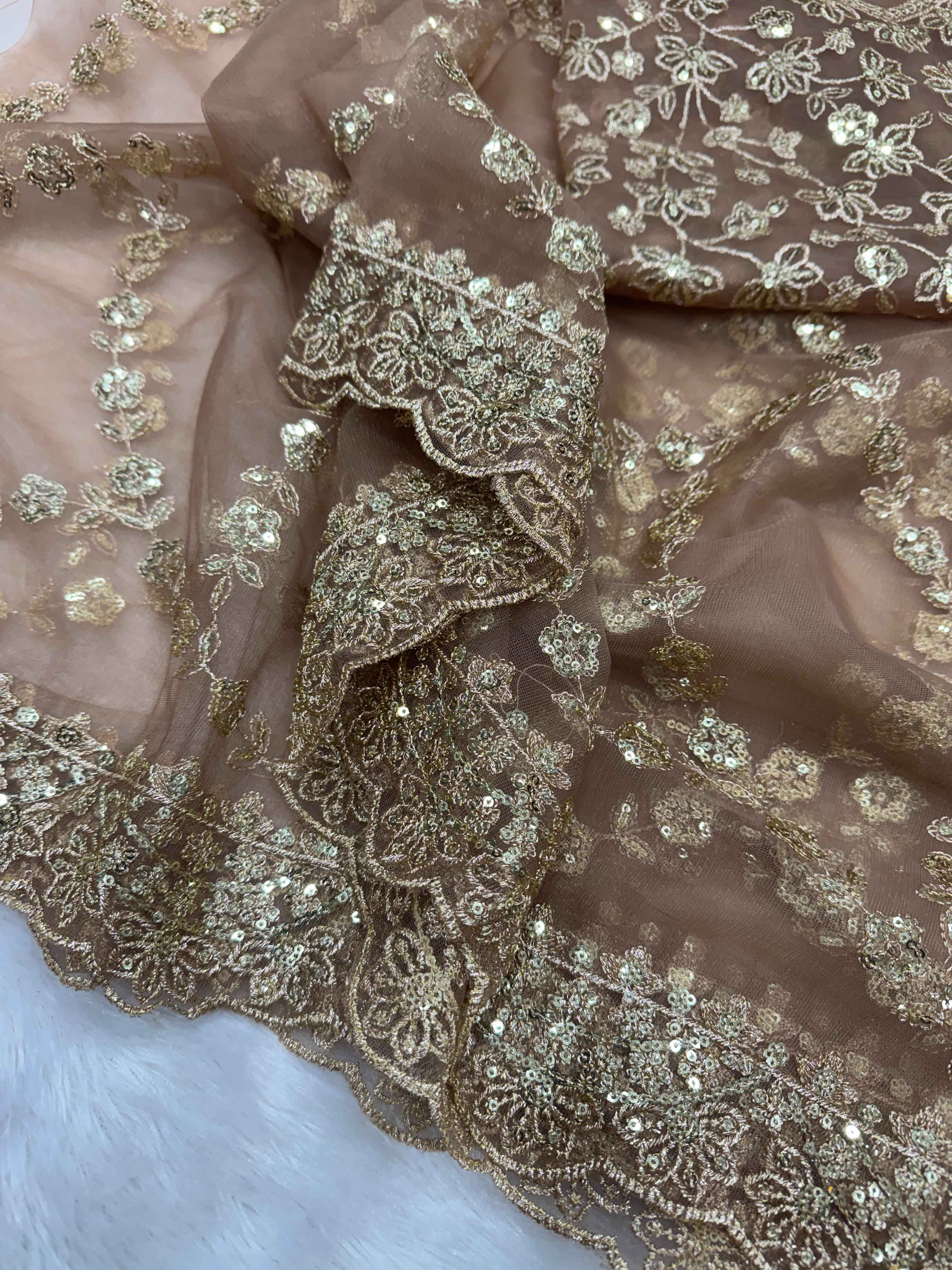 SOFT NET SEQUENCE AND ZARI EMBRODERY WORK SAREE AT WHOLESALE PRICE