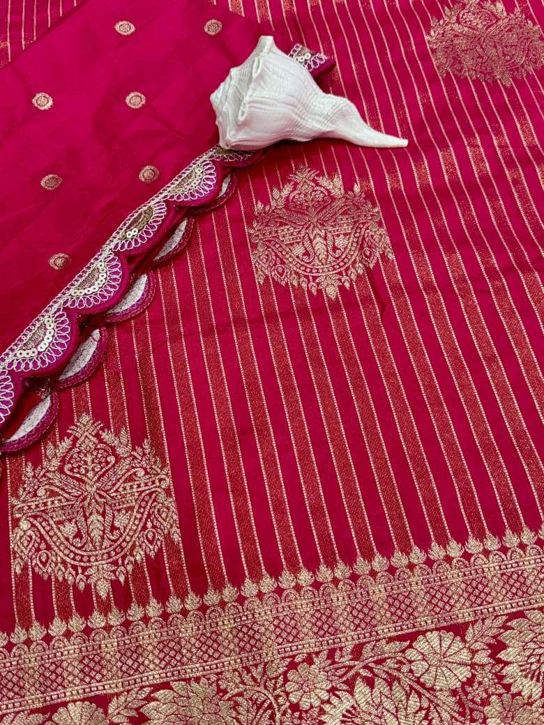 SOFT PURE CREPE KHADI TISSUE ZARI WEAVING SAREE AT WHOLESALE PRICE