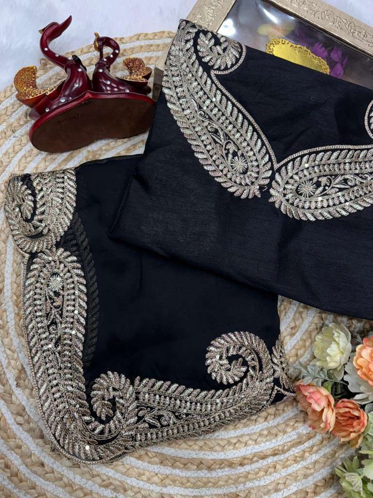 SOFT RANGOLI SILK ZARI AND SEQUENCE EMBROIDERY WORK SAREE AT WHOLESALE PRICE