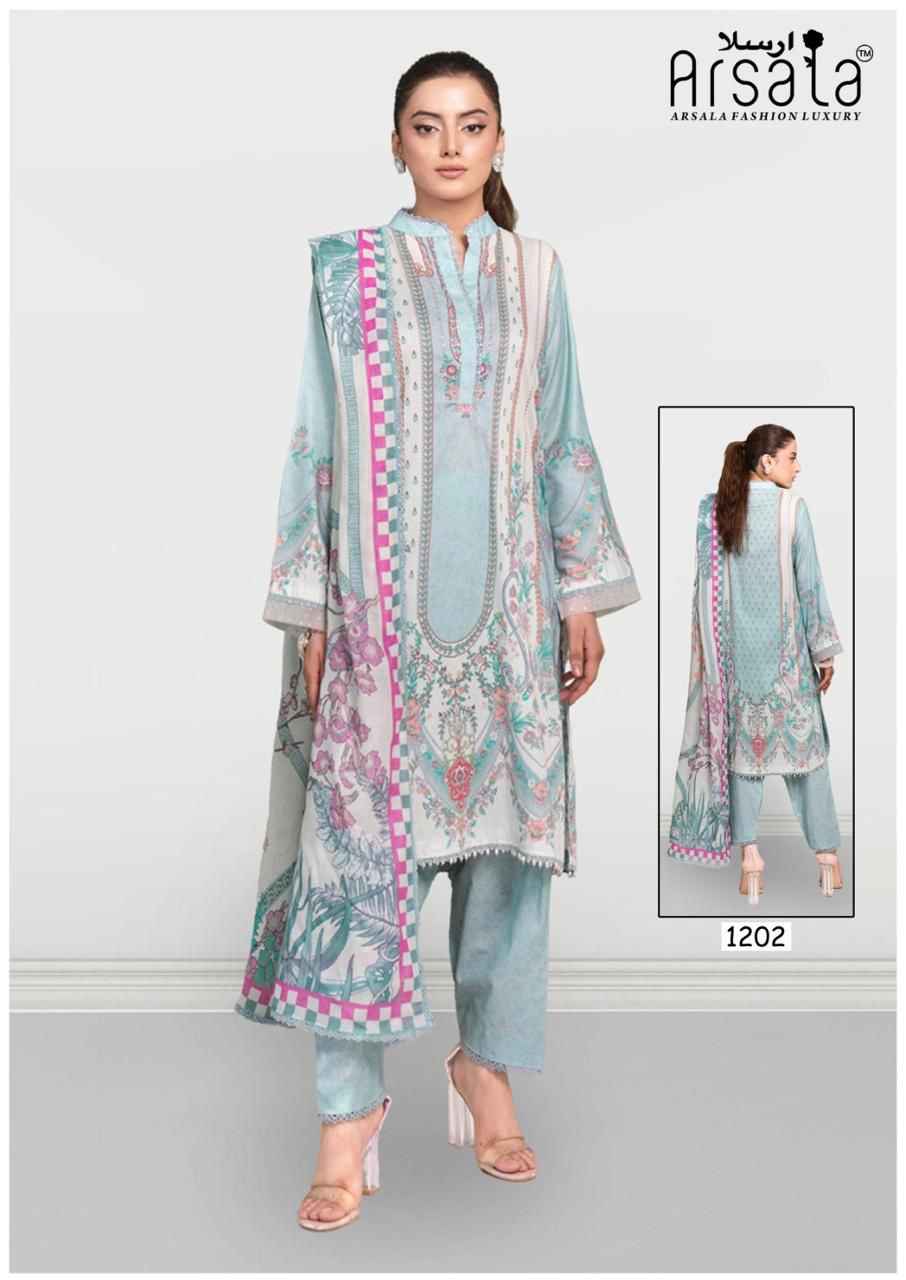 ARSALA AMIRA VOL-12 HEAVY LAWN COTTON DRESS MATERIAL