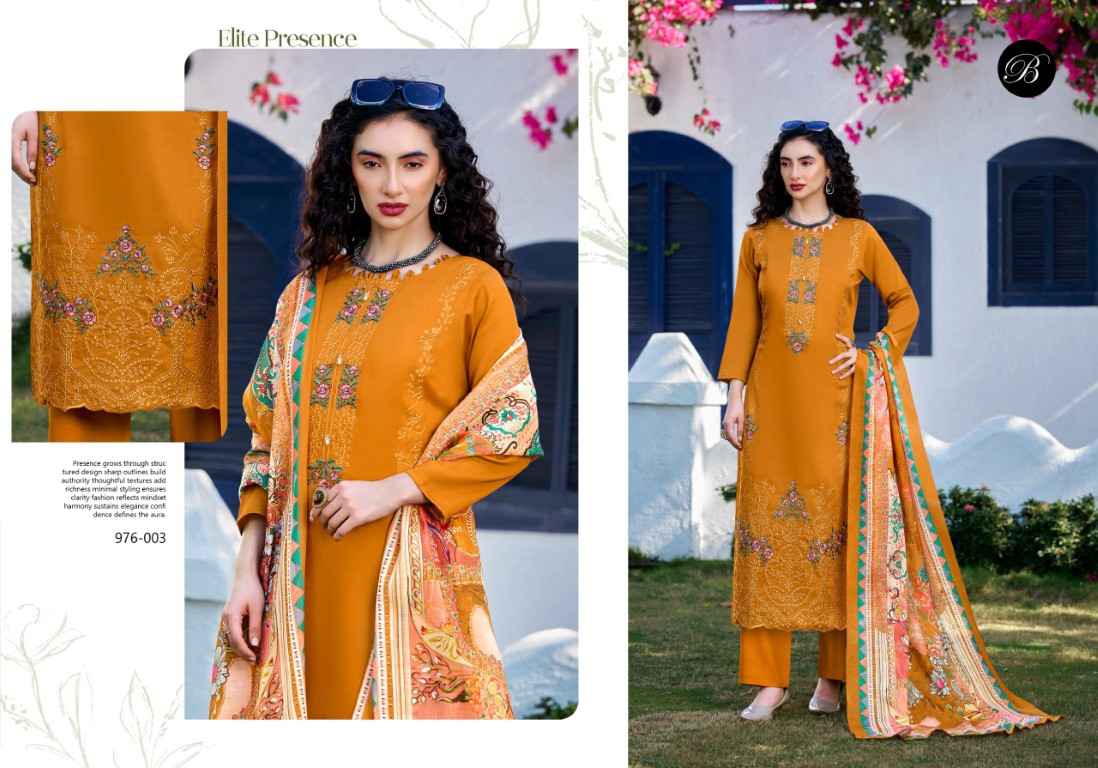 BELLIZA ZARQASH VOL-17 PURE HEAVY JAM COTTON DRESS MATERIAL