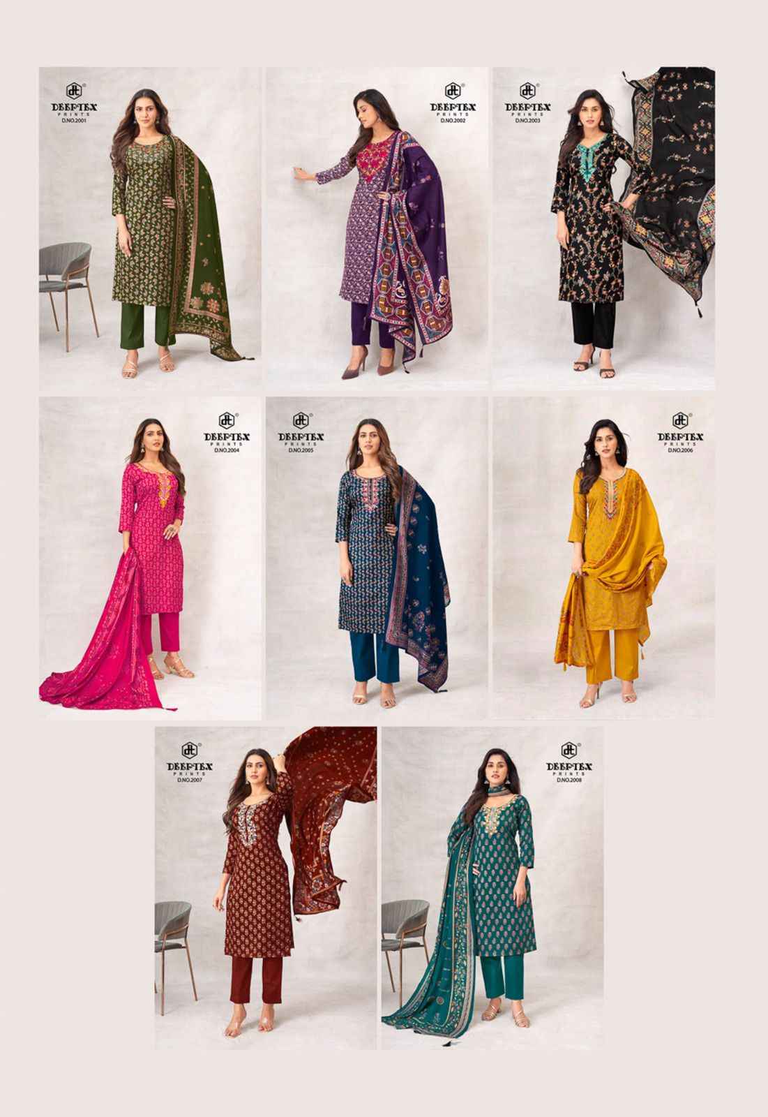 DEEPTEX MAUSAMI VOL- 2 HEAVY JAM SATIN DRESS MATERIAL AT WHOLESALE PRICE  