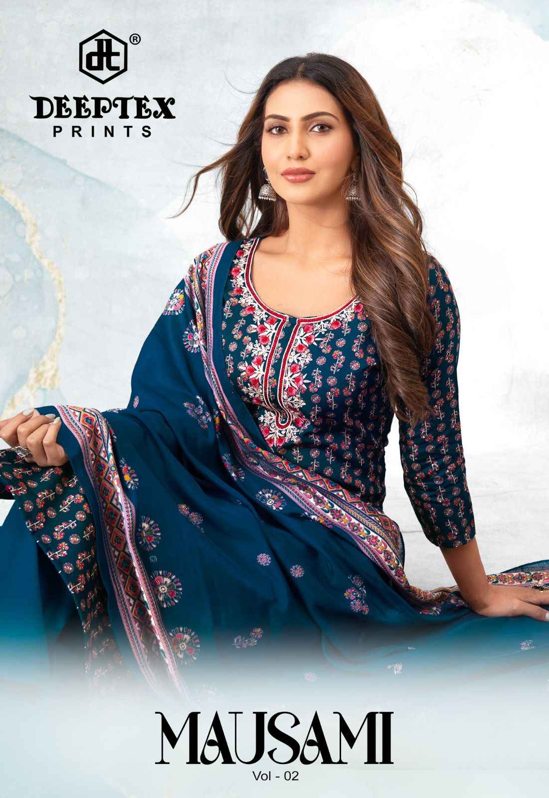 DEEPTEX MAUSAMI VOL- 2 HEAVY JAM SATIN DRESS MATERIAL AT WHOLESALE PRICE  