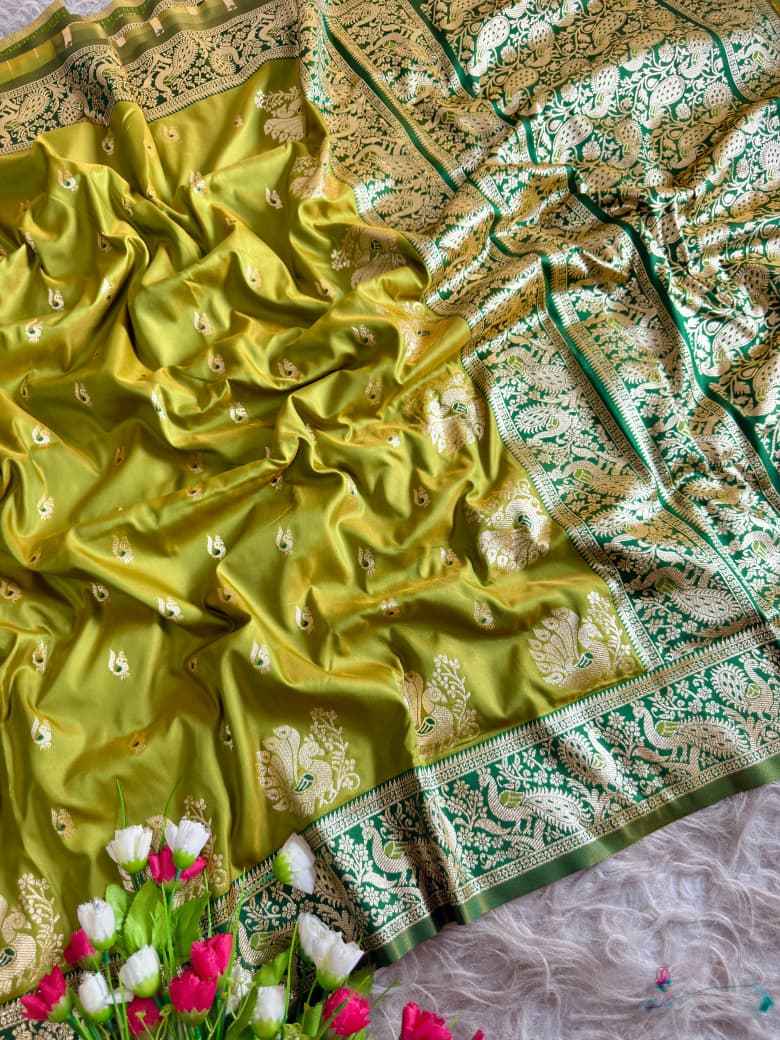 PURE PESHWAI BOMKAI PAITHANI SILK PEACOCK ZARI MOTIFS SAREE AT WHOLESALE PRICE