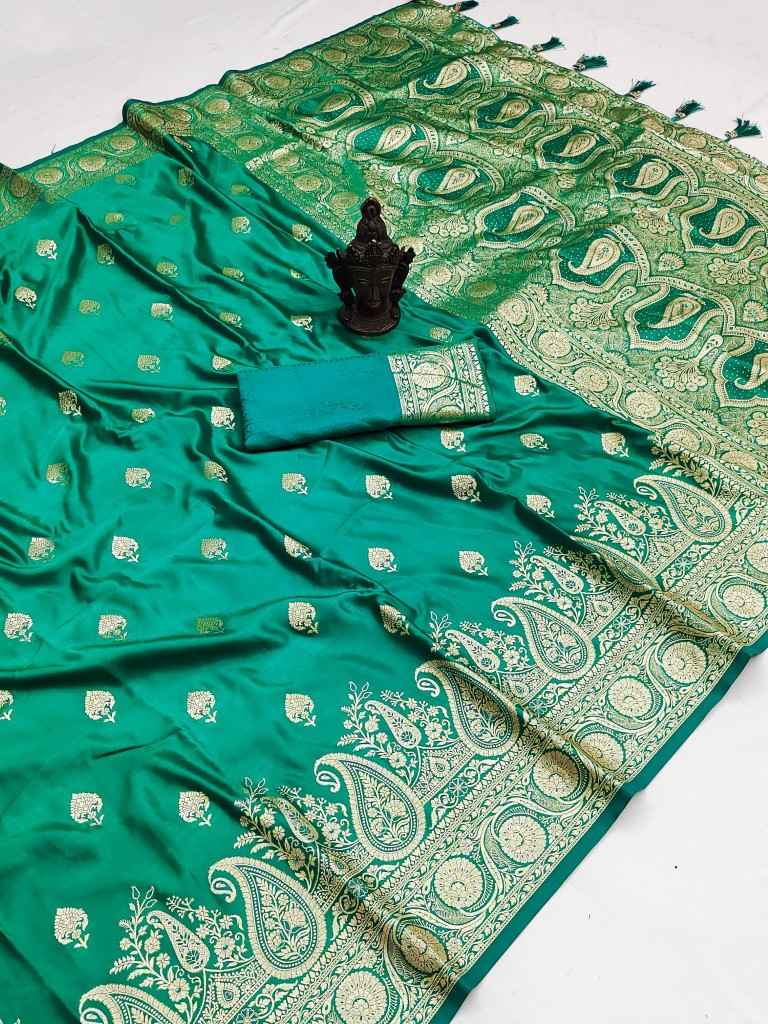 SOFT AND PURE BANARASI MASHRU SATIN SILK SAREE