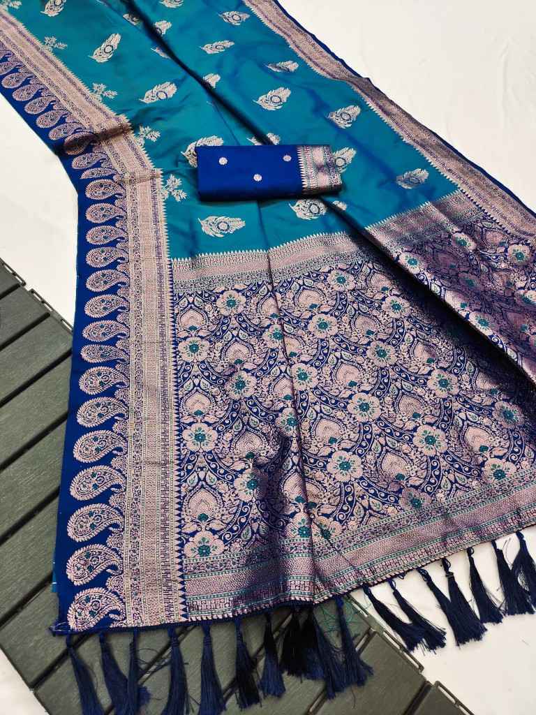 SOFT BANARASI SILK PAITHANI STYLE ZARI WEAVING SAREE