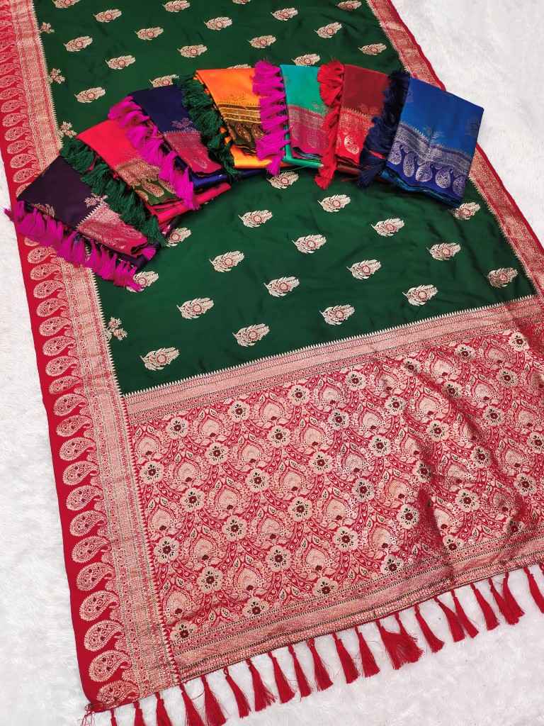 SOFT BANARASI SILK PAITHANI STYLE ZARI WEAVING SAREE