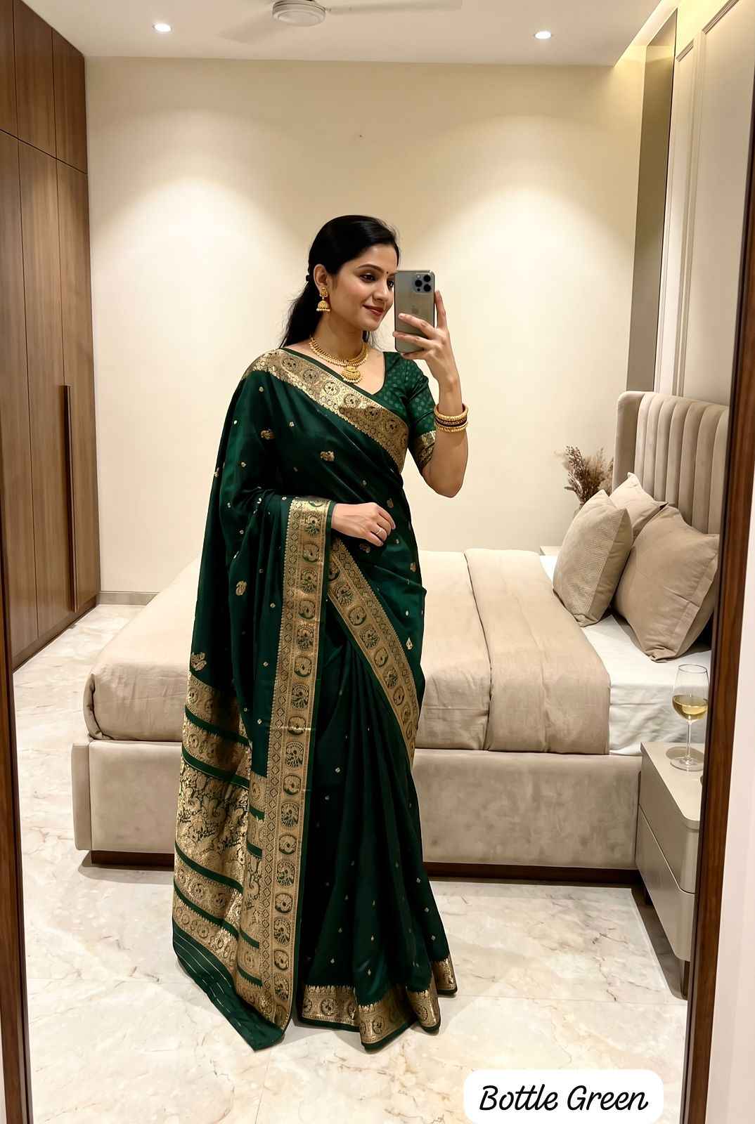 SOFT PREMIUM PURE SATIN SILK PESHWAI PAITHANI SAREE