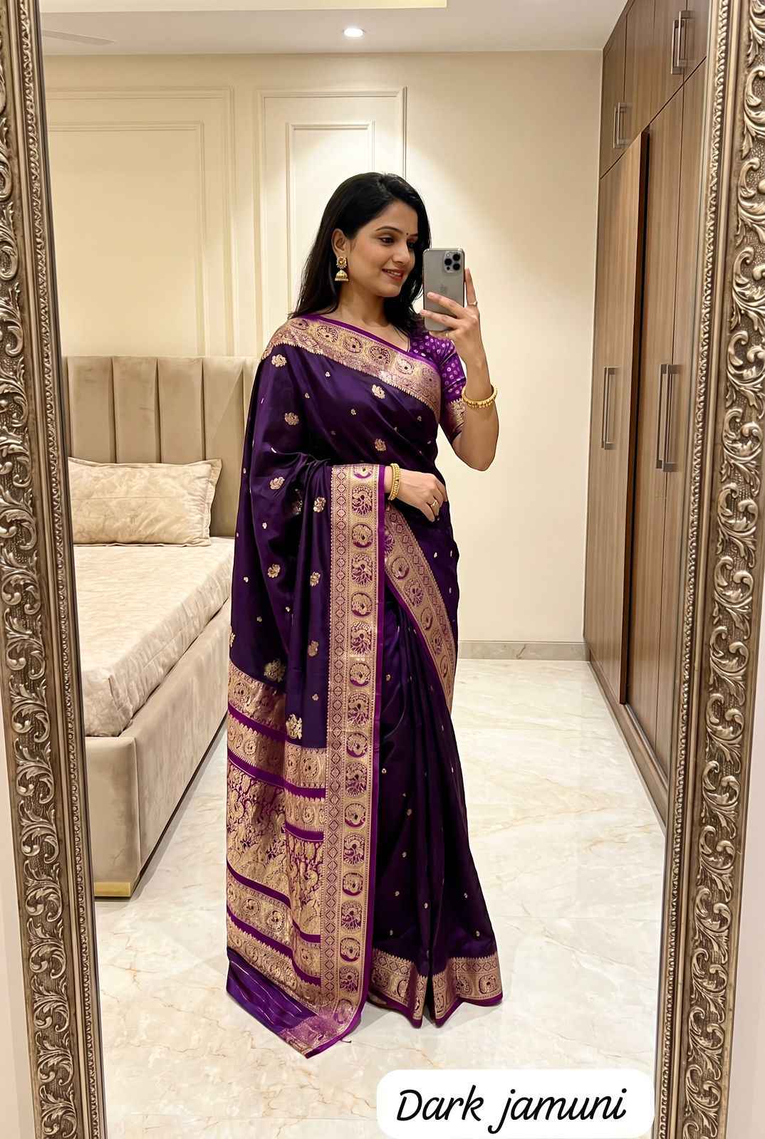 SOFT PREMIUM PURE SATIN SILK PESHWAI PAITHANI SAREE