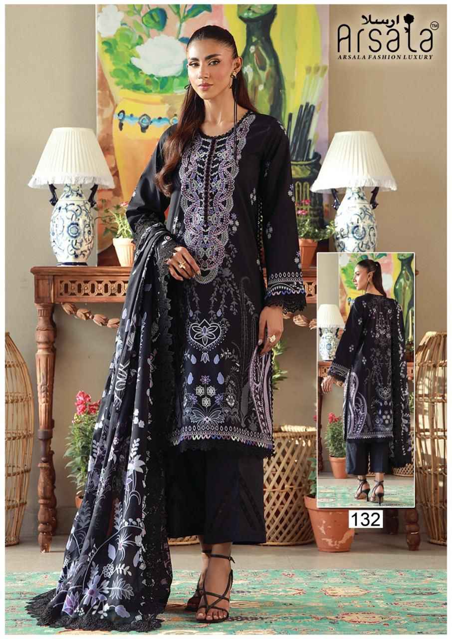 ARSALA AMARA VOL-4 HEAVY LAWN COTTON PRINTED DRESS MATERIAL 