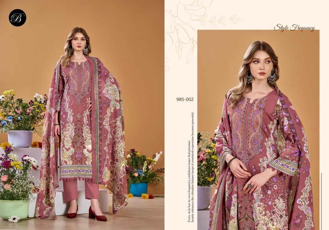 BELLIZA NAIRA VOL-145 PURE COTTON EMBROIDERY DRESS MATERIAL