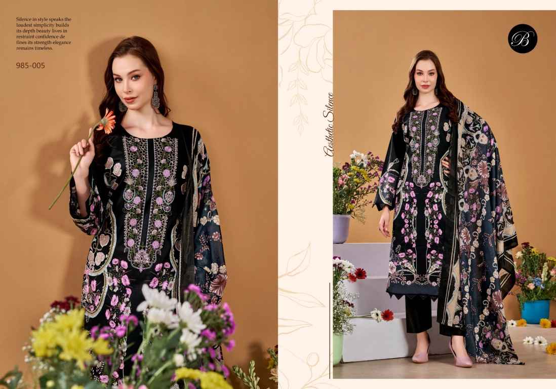 BELLIZA NAIRA VOL-145 PURE COTTON EMBROIDERY DRESS MATERIAL