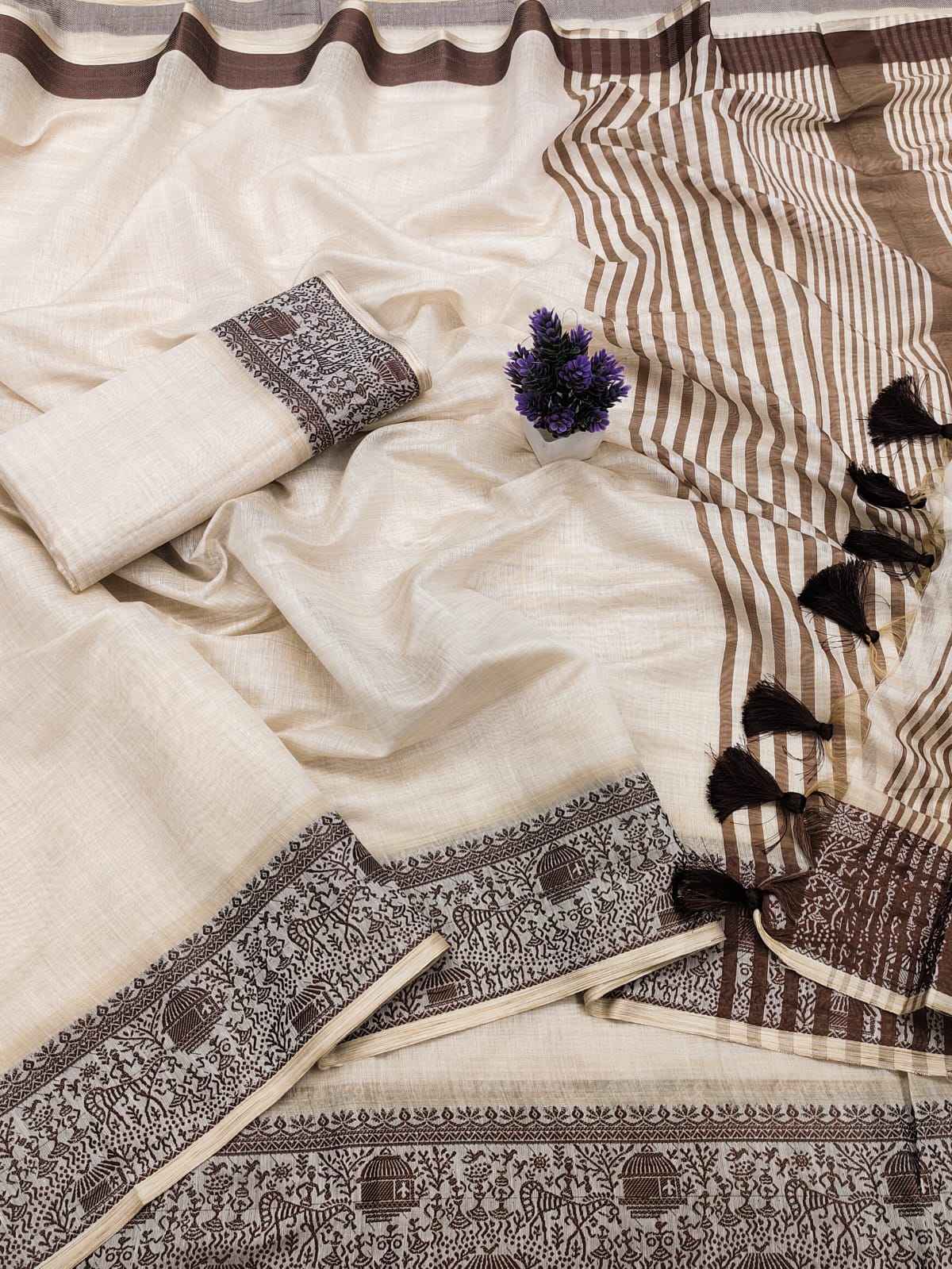 PURE COTTON SOFT SILK JACQUARD WEAVING SAREE