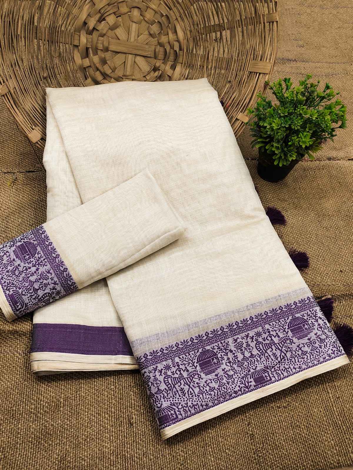 PURE COTTON SOFT SILK JACQUARD WEAVING SAREE