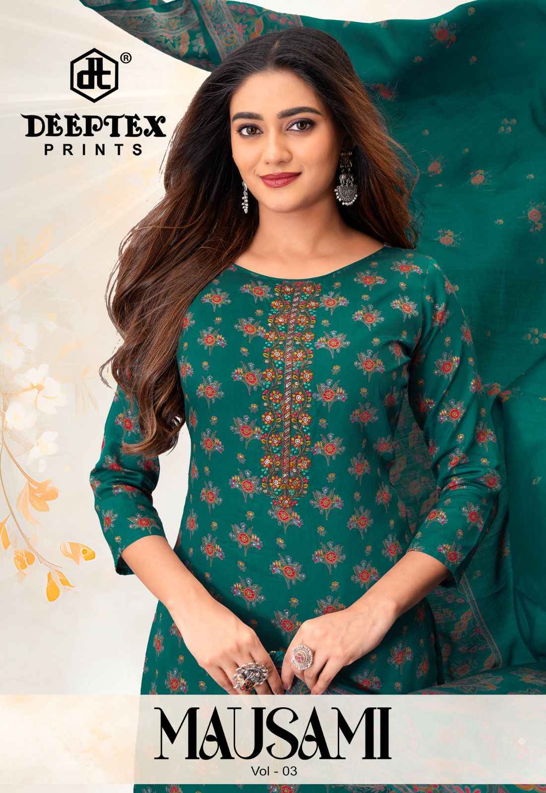 DEEPTEX MAUSAMI VOL- 3 HEAVY JAM SATIN DRESS MATERIAL