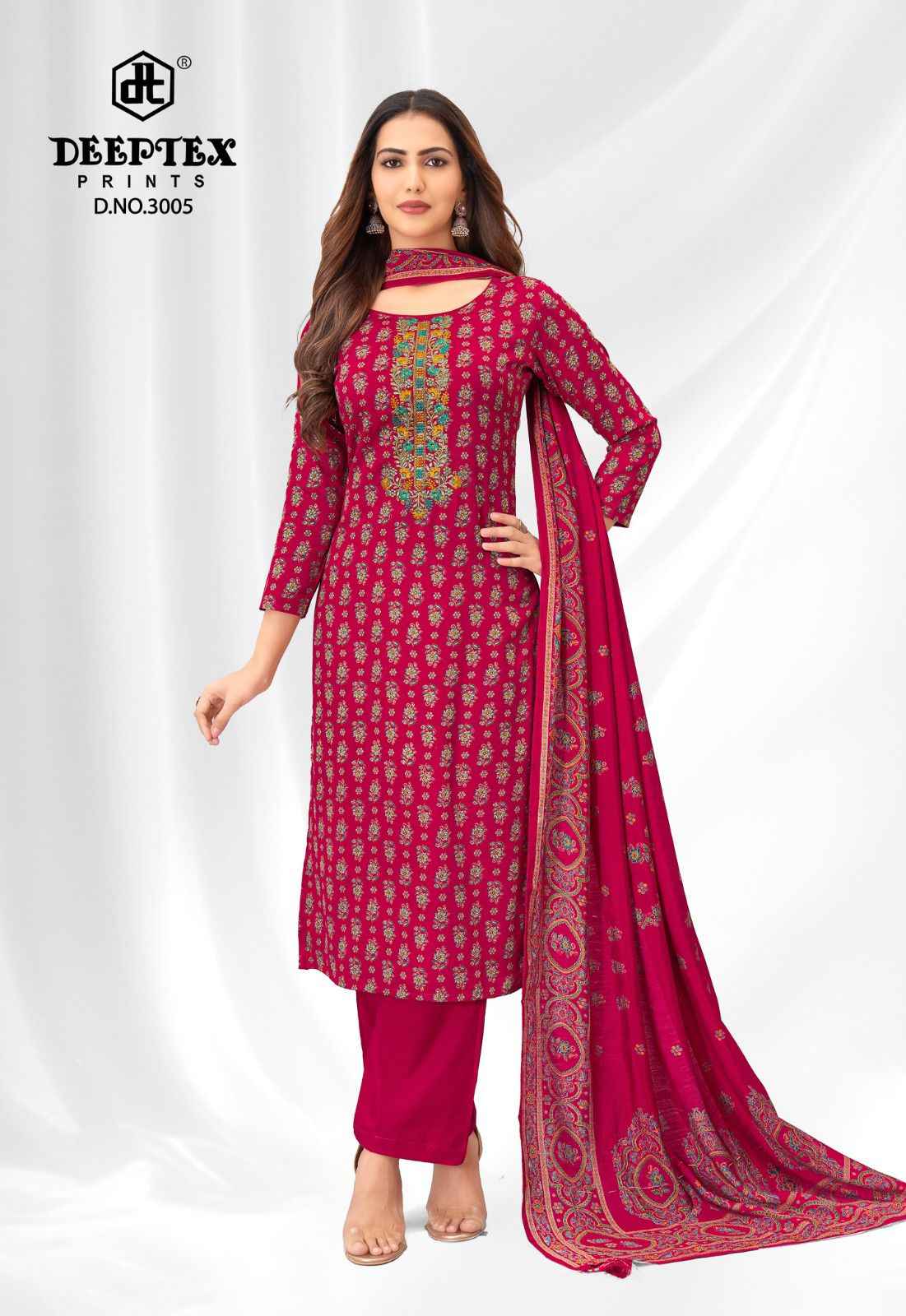 DEEPTEX MAUSAMI VOL- 3 HEAVY JAM SATIN DRESS MATERIAL