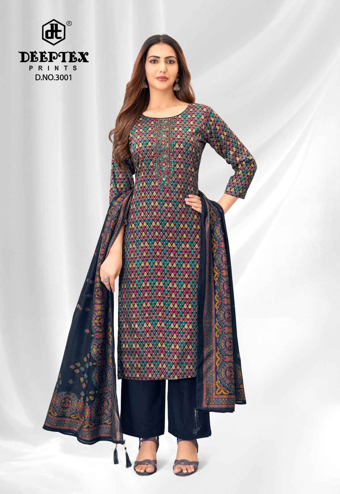 DEEPTEX MAUSAMI VOL- 3 HEAVY JAM SATIN DRESS MATERIAL