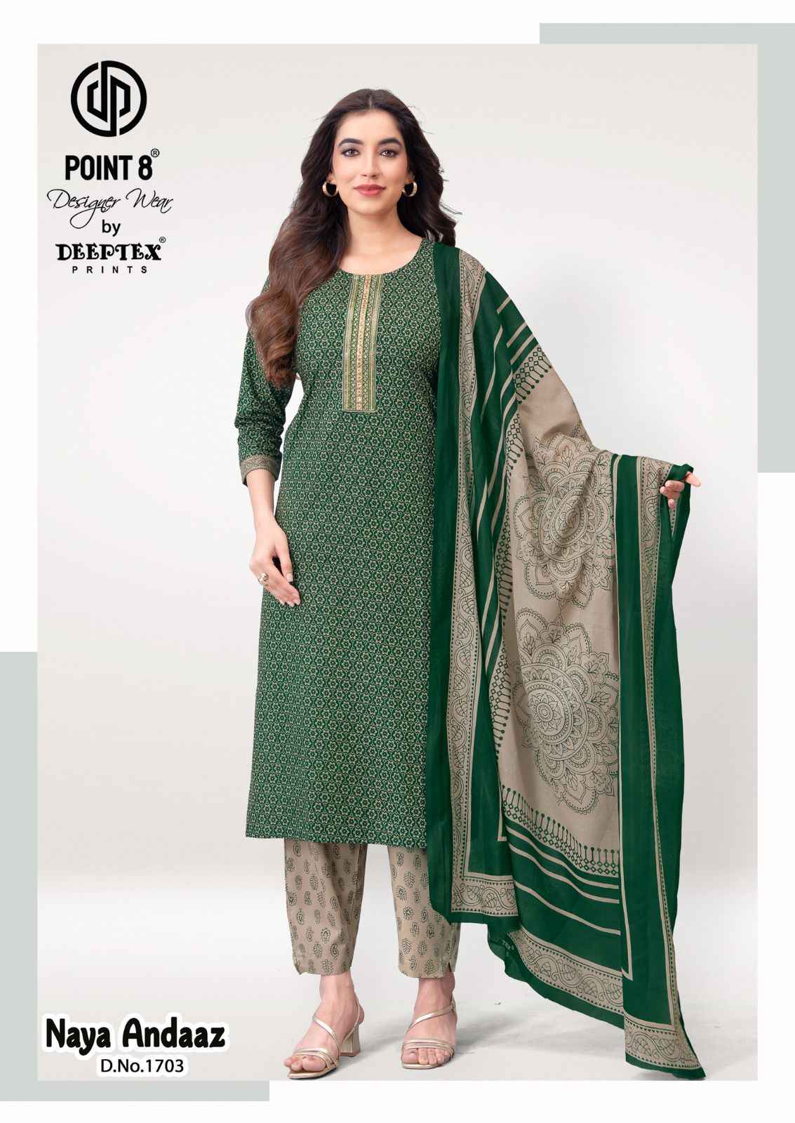 DEEPTEX NAYA ANDAAZ VOL-17 PURE COTTON PRINTED READYMADE SUIT