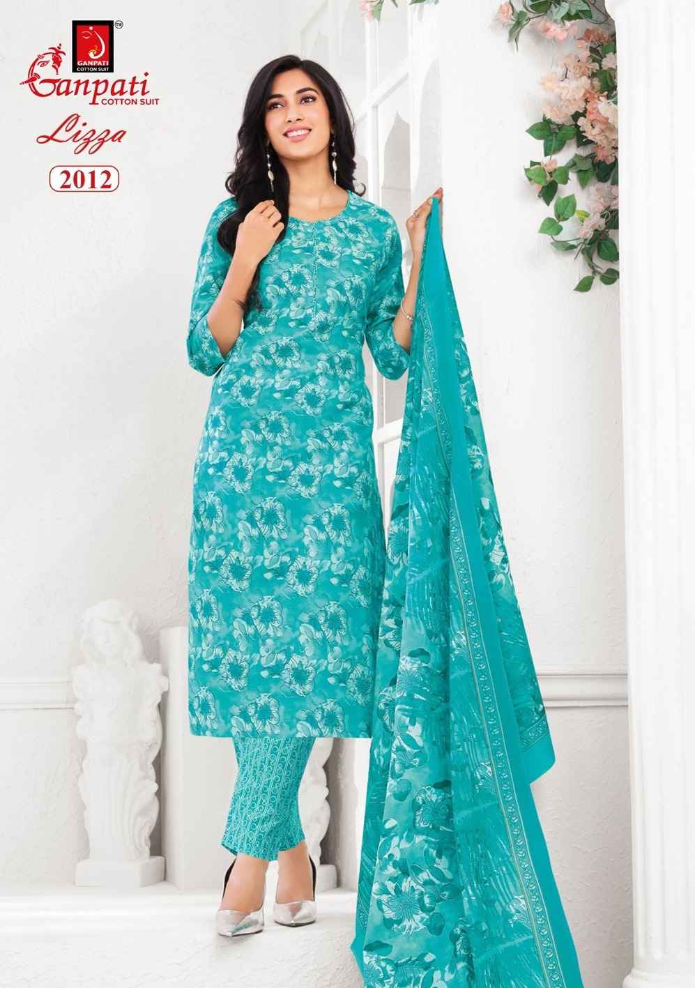 GANPATI LIZZA VOL-2 PURE COTTON PRINTED READYMADE SUIT
