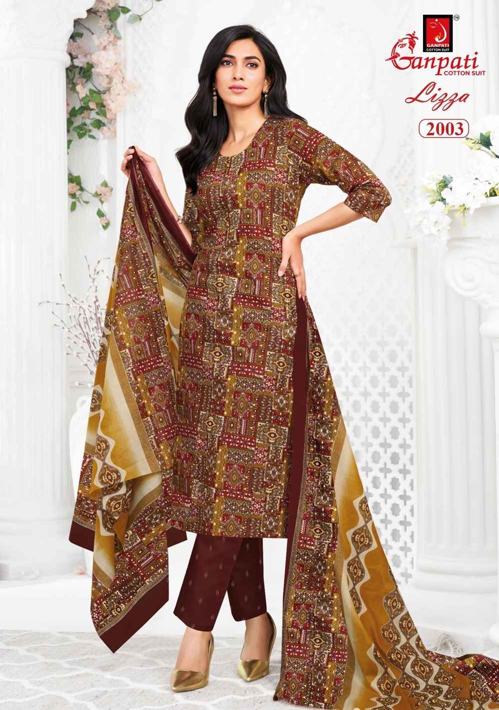 GANPATI LIZZA VOL-2 PURE COTTON PRINTED READYMADE SUIT