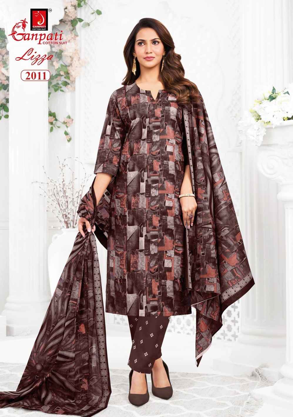 GANPATI LIZZA VOL-2 PURE COTTON PRINTED READYMADE SUIT