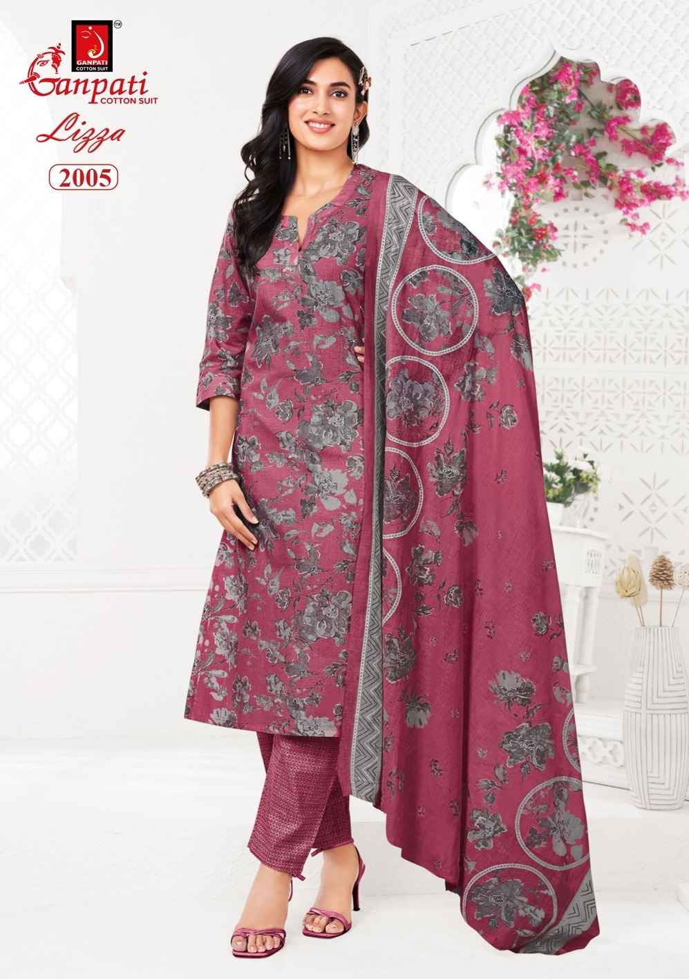 GANPATI LIZZA VOL-2 PURE COTTON PRINTED READYMADE SUIT