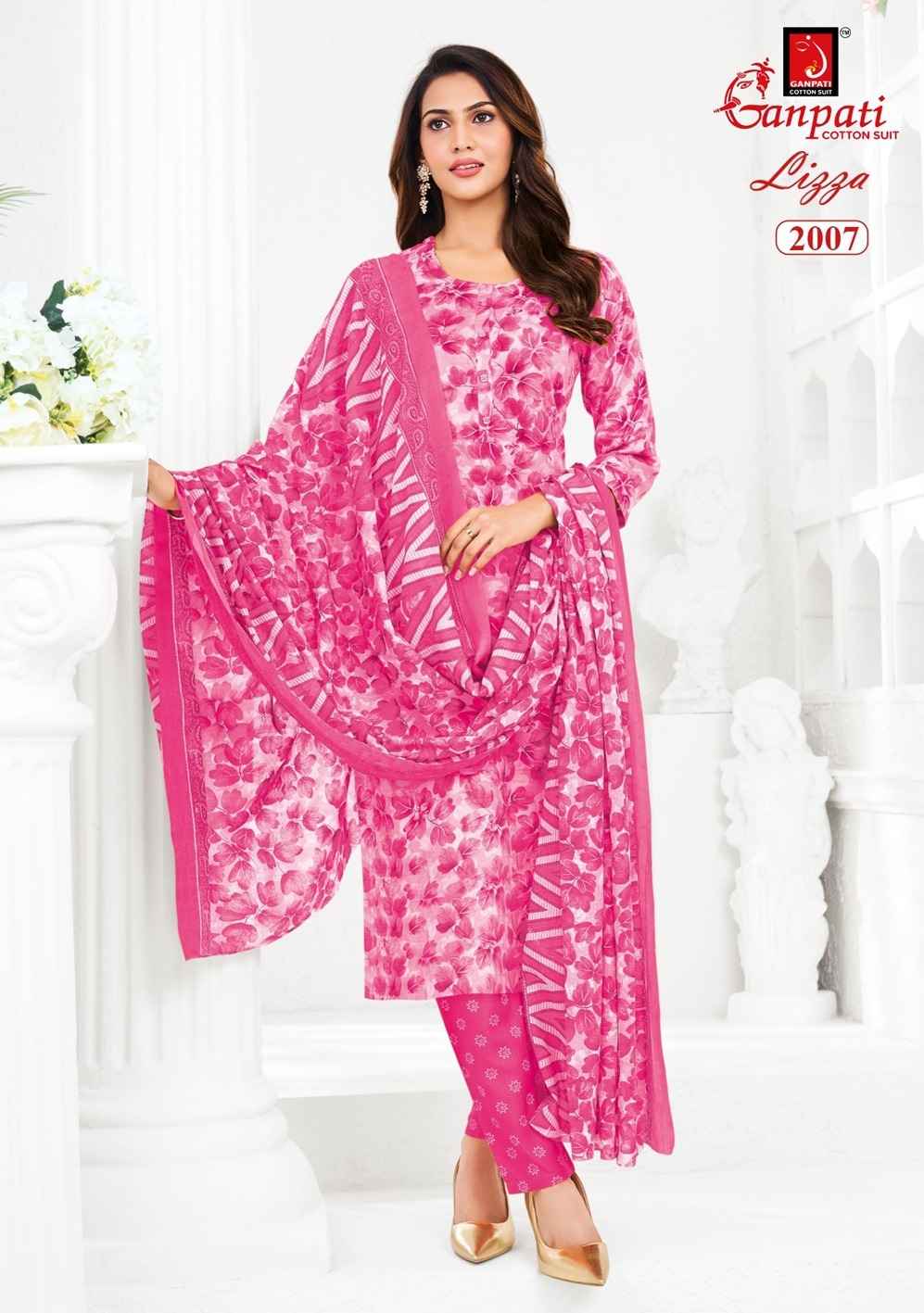 GANPATI LIZZA VOL-2 PURE COTTON PRINTED READYMADE SUIT